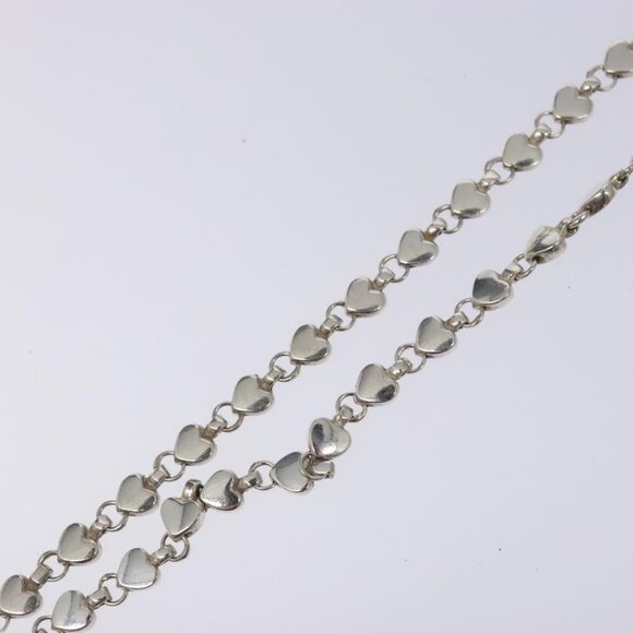 TIFFANY&Co. Puff Heart Necklace Ag925 Silver Auth 128895M - Picture 15 of 16